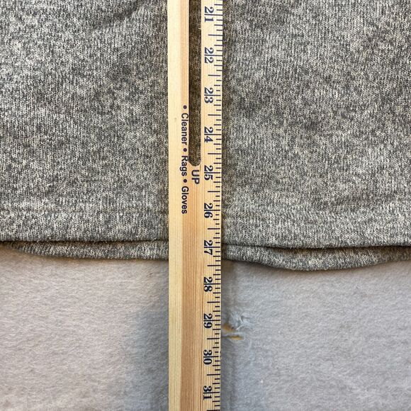 SIMMS Mens Sz M Pullover Tweed Fleece Sweater Quarter Zip Brown - Picture 10 of 10